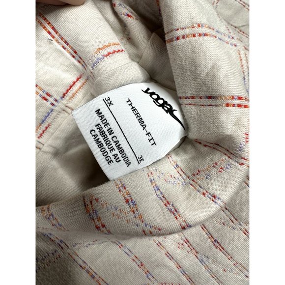 NEW Nike Yoga Therma Fit Reversible Lux Jacquard Top sz 3X Light Brown - Picture 3 of 10